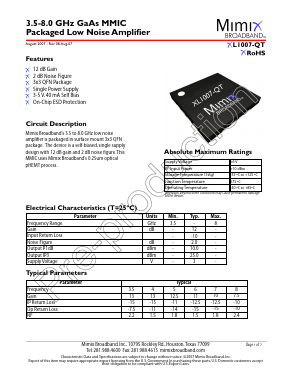 XL1007-QT-0G0T Datasheet PDF Unspecified2