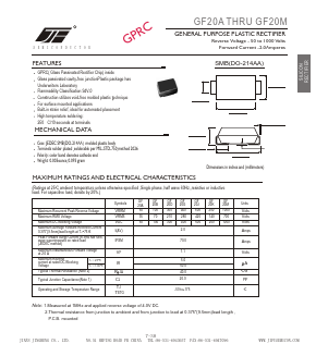 GF20J Datasheet PDF Unspecified2
