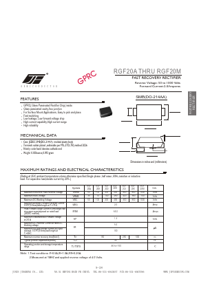RGF20K Datasheet PDF Unspecified2