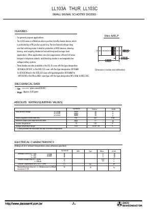 LL103B Datasheet PDF Unspecified2