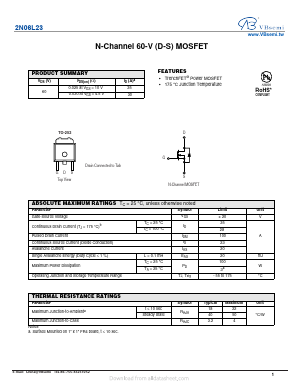 2N06L23 Datasheet PDF VBsemi Electronics Co.,Ltd