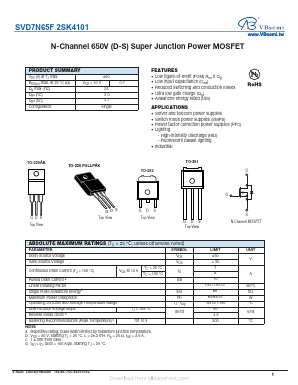 2SK4101 Datasheet PDF VBsemi Electronics Co.,Ltd