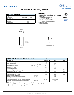 IRFU120NPBF Datasheet PDF VBsemi Electronics Co.,Ltd