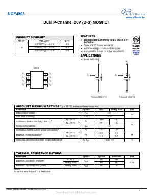 NCE4963 Datasheet PDF VBsemi Electronics Co.,Ltd