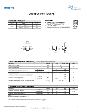 HM8810E Datasheet PDF VBsemi Electronics Co.,Ltd