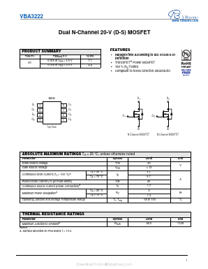 VBA3222 Datasheet PDF VBsemi Electronics Co.,Ltd