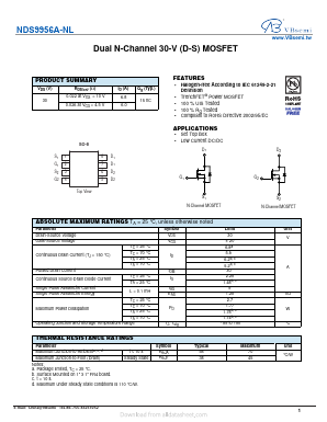 NDS9956A-NL Datasheet PDF VBsemi Electronics Co.,Ltd