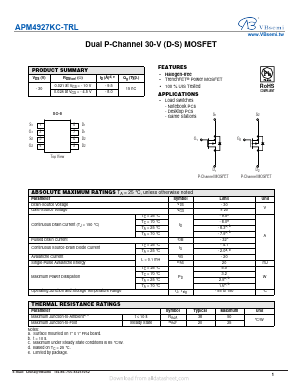 APM4927KC-TRL Datasheet PDF VBsemi Electronics Co.,Ltd