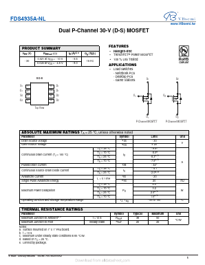 FDS4935A-NL Datasheet PDF VBsemi Electronics Co.,Ltd