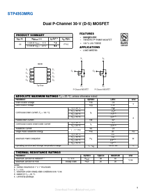 STP4953MRG Datasheet PDF VBsemi Electronics Co.,Ltd