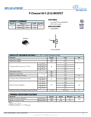 IRFL9014TRPBF Datasheet PDF VBsemi Electronics Co.,Ltd