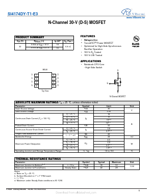 SI4174DY-T1-E3 Datasheet PDF VBsemi Electronics Co.,Ltd