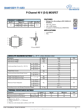 SI4401DDY-T1-GE3 Datasheet PDF VBsemi Electronics Co.,Ltd
