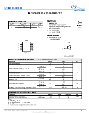 UT4430G-S08-R Datasheet PDF VBsemi Electronics Co.,Ltd