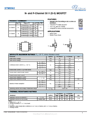 STM8362 Datasheet PDF VBsemi Electronics Co.,Ltd