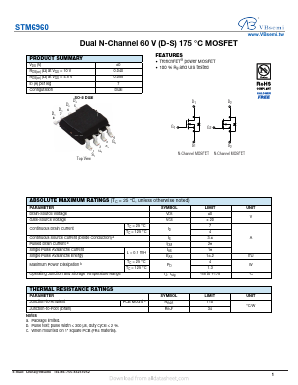 STM6960 Datasheet PDF VBsemi Electronics Co.,Ltd