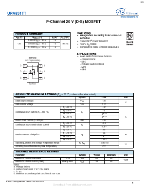 UPA651TT Datasheet PDF VBsemi Electronics Co.,Ltd