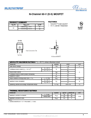 IRLR2705TRPBF Datasheet PDF VBsemi Electronics Co.,Ltd