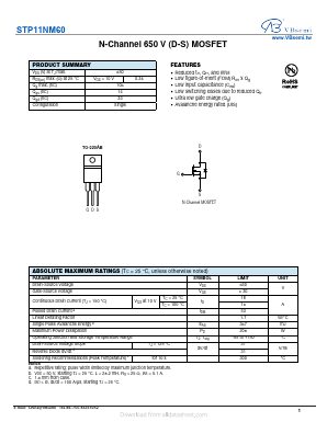 STP11NM60 Datasheet PDF VBsemi Electronics Co.,Ltd