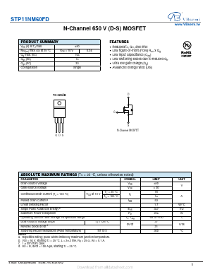 STP11NM60FD Datasheet PDF VBsemi Electronics Co.,Ltd