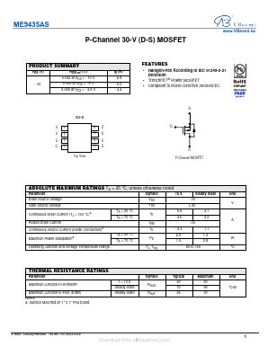 ME9435AS Datasheet PDF VBsemi Electronics Co.,Ltd
