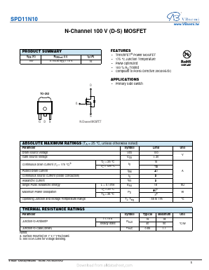 SPD11N10 Datasheet PDF VBsemi Electronics Co.,Ltd