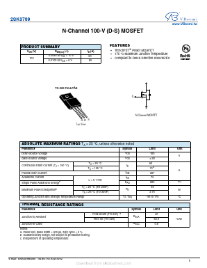 K3709 Datasheet PDF VBsemi Electronics Co.,Ltd