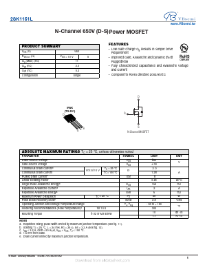 2SK1151L Datasheet PDF VBsemi Electronics Co.,Ltd