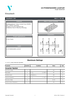 10-PY096PA035ME-L224F18Y Datasheet PDF Vincotech