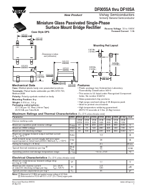 DF01SA Datasheet PDF Vishay Siliconix