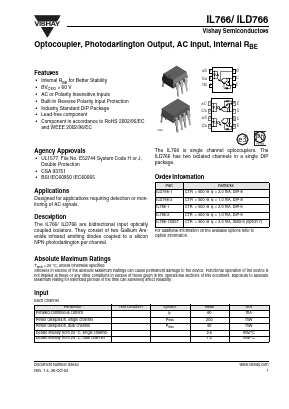 IL766 Datasheet PDF Vishay Siliconix