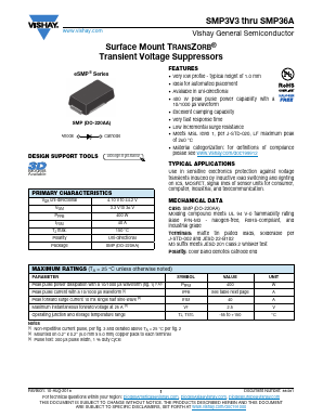 SMP6.0A Datasheet PDF Vishay Semiconductors