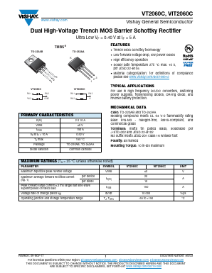 VT2060C-M3/4W Datasheet PDF Vishay Semiconductors