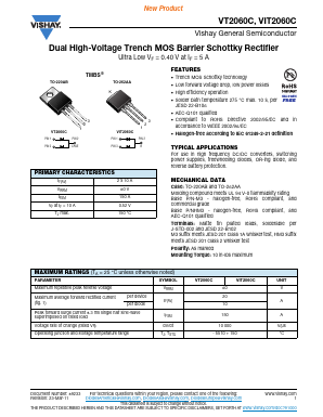 VIT2060C Datasheet PDF Vishay Semiconductors