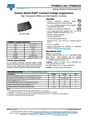 TPSMA10AHE3_A/H Datasheet PDF Vishay Semiconductors