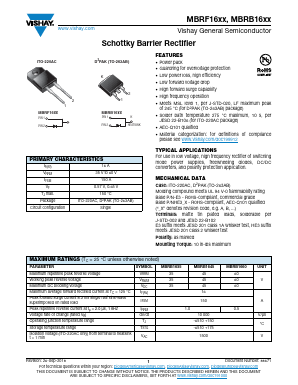 MBRF1645HE3_A/P Datasheet PDF Vishay Semiconductors