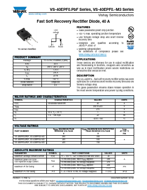 40EPF06-M3 Datasheet PDF Vishay Semiconductors