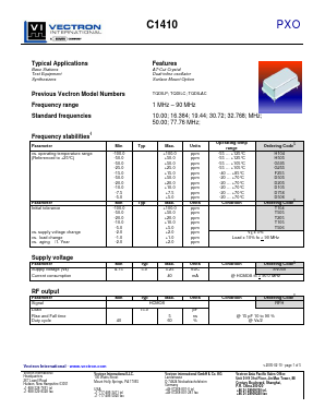 D506 Datasheet PDF Vectron International