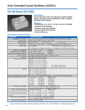 OC-160-CKF-107AF-10 Datasheet PDF Vectron International