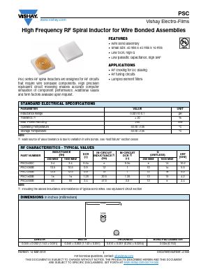 PSC Datasheet PDF Vishay Semiconductors