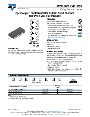 TCMT4106 Datasheet PDF Vishay Semiconductors