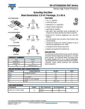 87CNQ020ASL Datasheet PDF Vishay Semiconductors