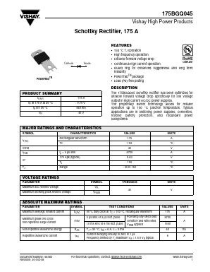 175BGQ045 Datasheet PDF Vishay Semiconductors