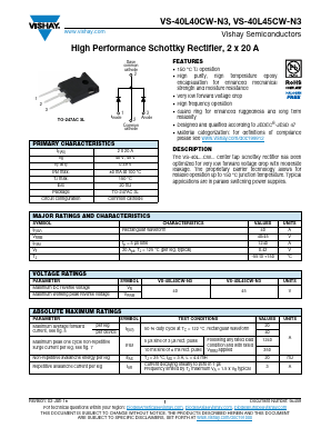 VS-40L40CW-N3 Datasheet PDF Vishay Semiconductors