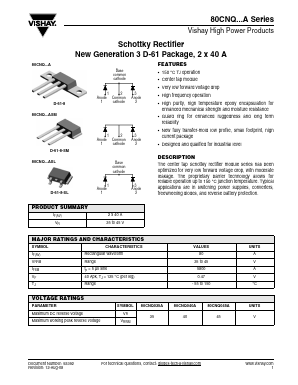 80CNQ035A Datasheet PDF Vishay Semiconductors