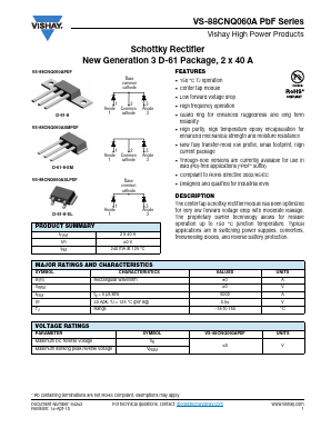 VS-88CNQ060APBF Datasheet PDF Vishay Semiconductors