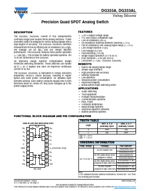 DG333ALDQ-T1-E3 Datasheet PDF Vishay Semiconductors