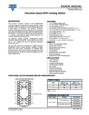DG333ALDW Datasheet PDF Vishay Semiconductors