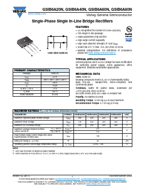 GSIB6A80N Datasheet PDF Vishay Semiconductors
