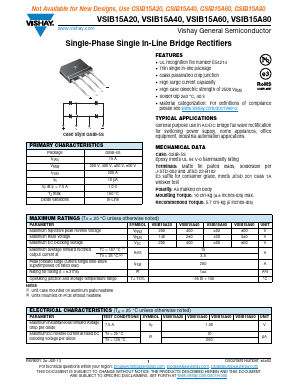 VSIB15A80-E3/45 Datasheet PDF Vishay Semiconductors